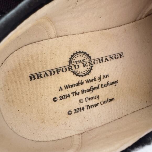 Bradford Exchange Mickey Mouse Lace Sneakers Womens 7.5 Disney Black Off White - Picture 4 of 5